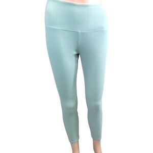 PINK Victoria's Secret Green Rib Knit Yoga Leggings Size S